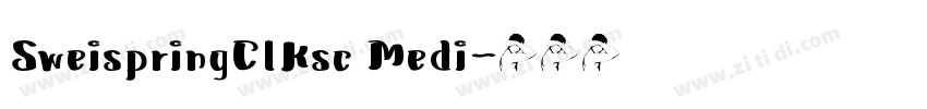 SweispringClKsc Medi字体转换
